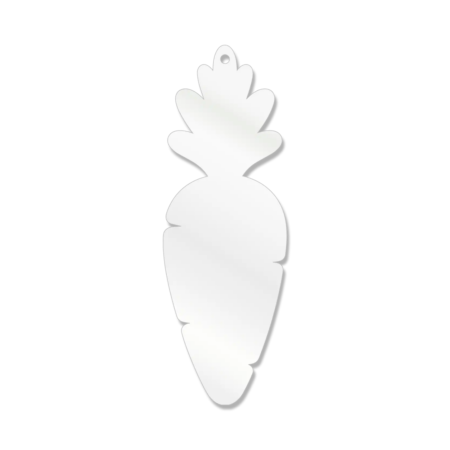 Carrot Shaped Acrylic Blank – Laser Cut Acrylic for Crafting