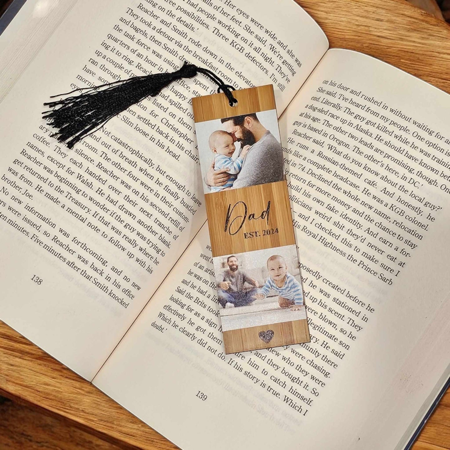 Personalised Photo Printed Wooden Bookmarks
