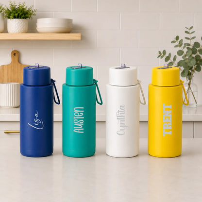 Personalised Engraved Aura 1L Water Bottle | NZ