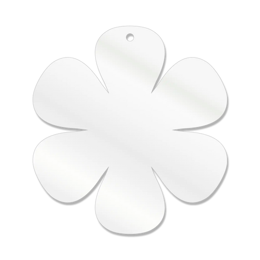 Flower with Rounded Petals Acrylic Blank – Laser Cut Acrylic for Crafting