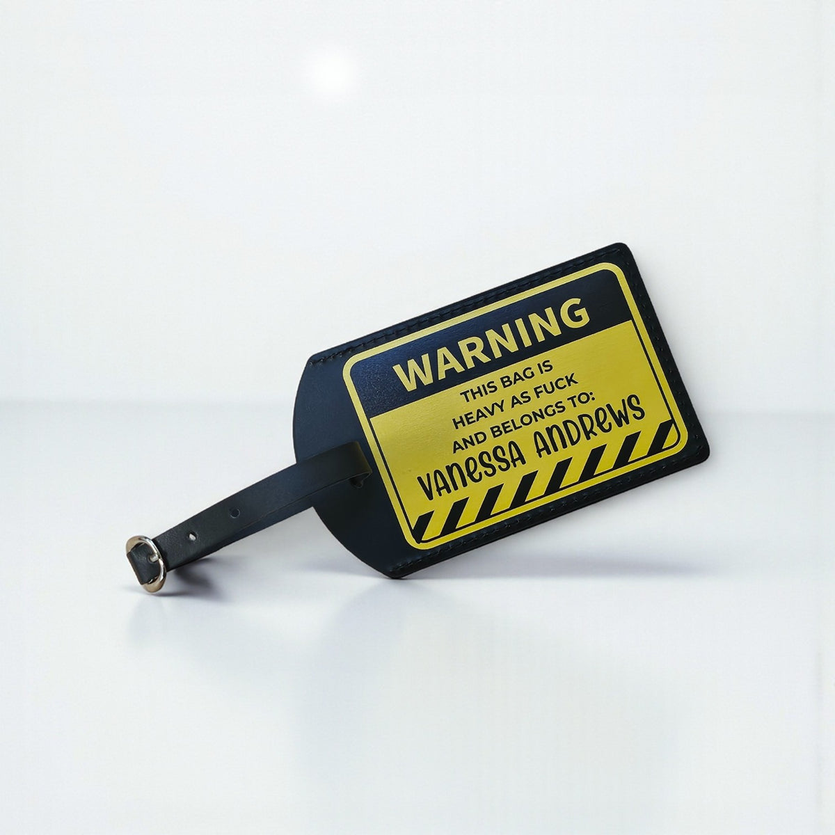 Funny Personalised Warning Luggage Tag | Custom Travel Tags NZ – A ...