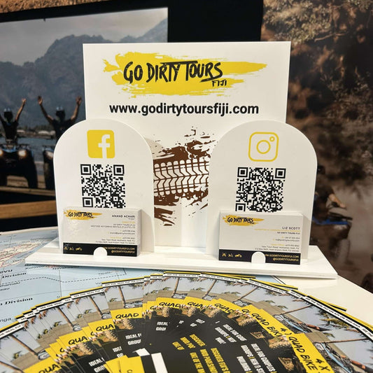 Custom Social Media Signage with QR Codes