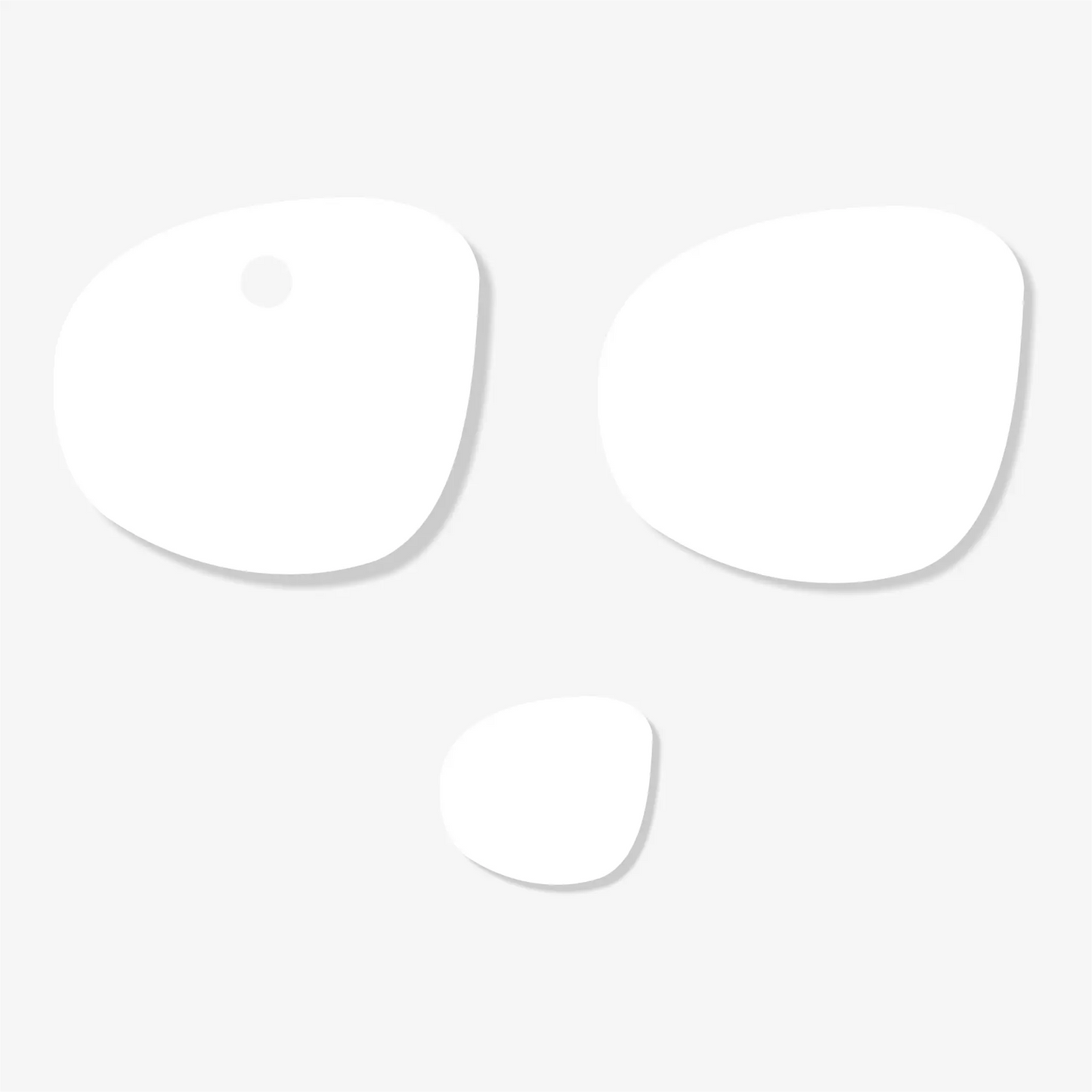 Irregular Round Acrylic Earring Blanks – Clear & Coloured, 10mm & 15mm - Pack of 20 Pieces