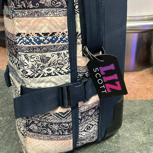 Personalised College Style Name Luggage Tag – Custom Travel Tag NZ