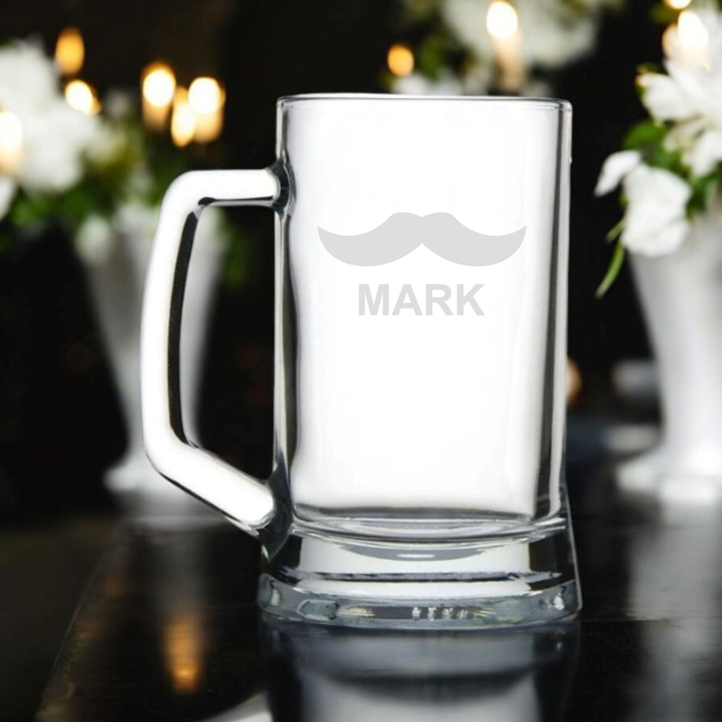Personalised Moustache Beer Mug