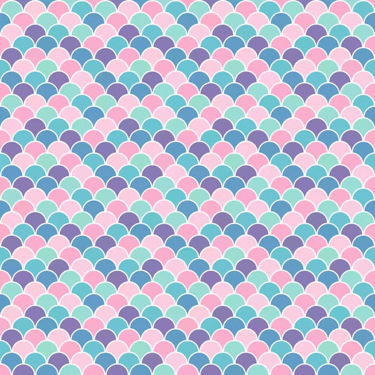 Pastel Mermaid Scales | UV Printed Acrylic Panel