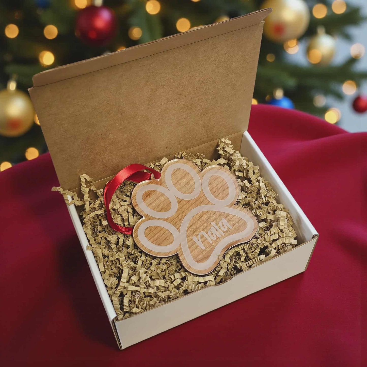 Paw Print Christmas Decoration