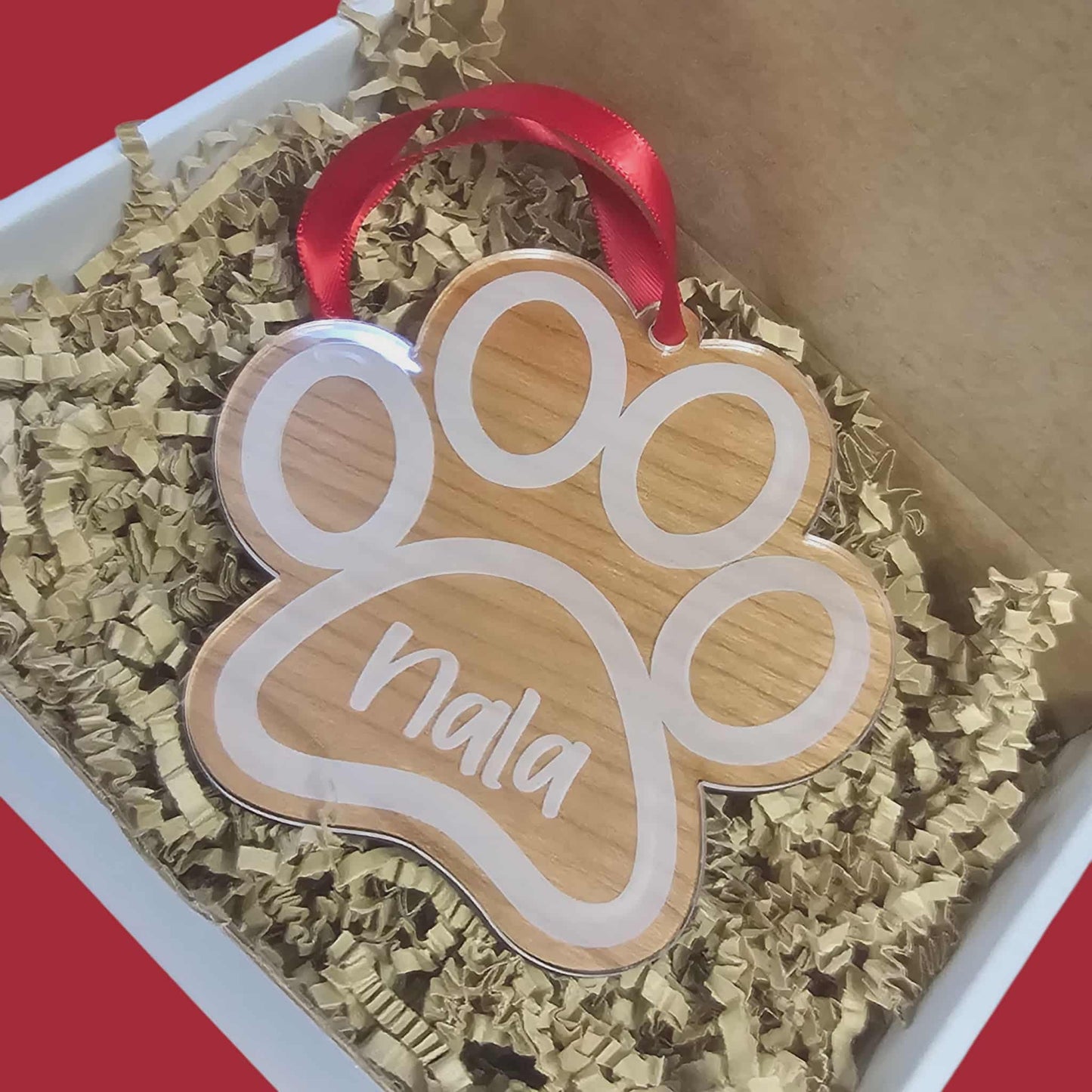 Paw Print Christmas Decoration