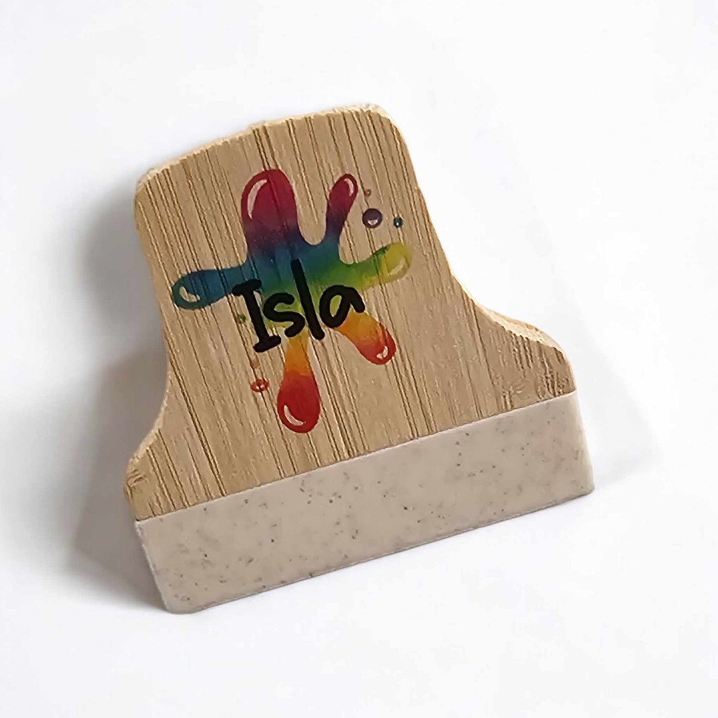Personalised Bamboo Magnetic Art Clip