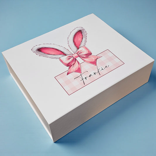 Personalised Bunny Ears Easter Gift Box