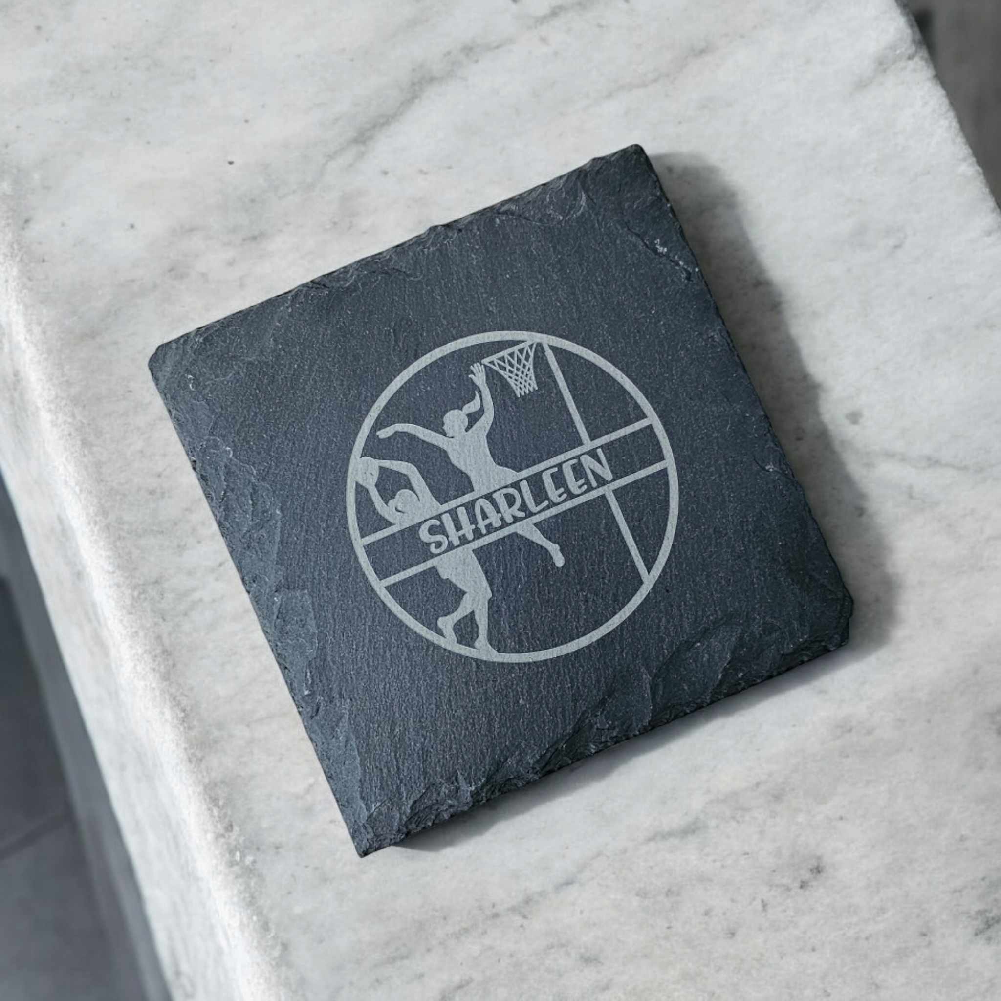 Personalised Coaster - Netball Themed – A Personal Touch