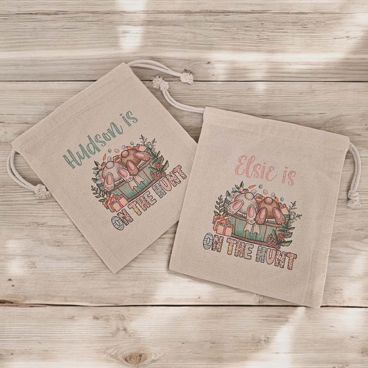 Personalised “On the Hunt” Easter Egg Bag