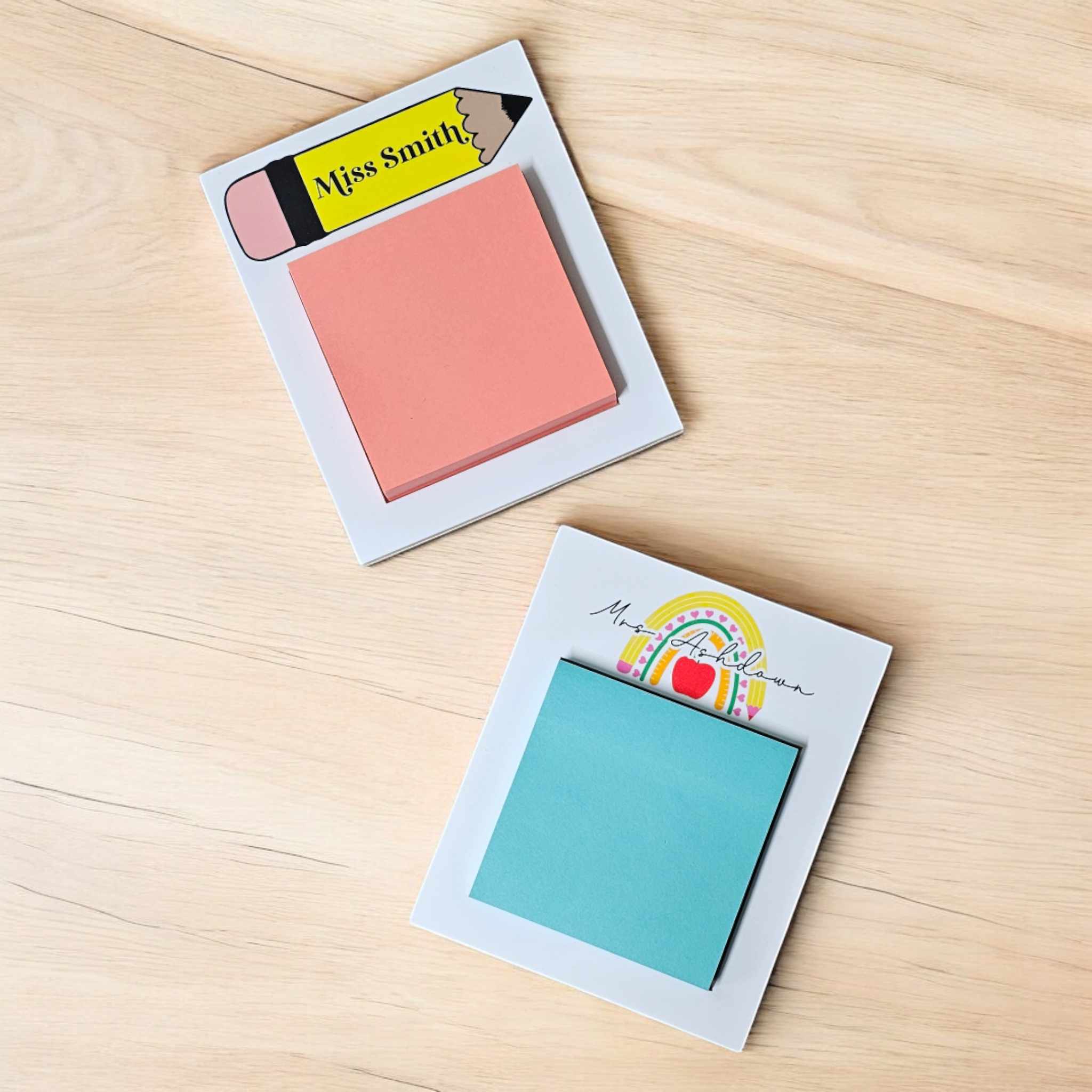 Sticker Note Holder Personalised Sticky Note Holders for Teachers | Teacher Gift – A ...