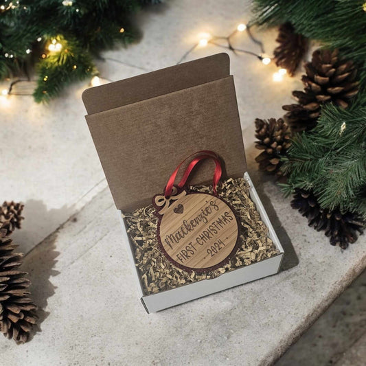 Personalised First Christmas Ornament