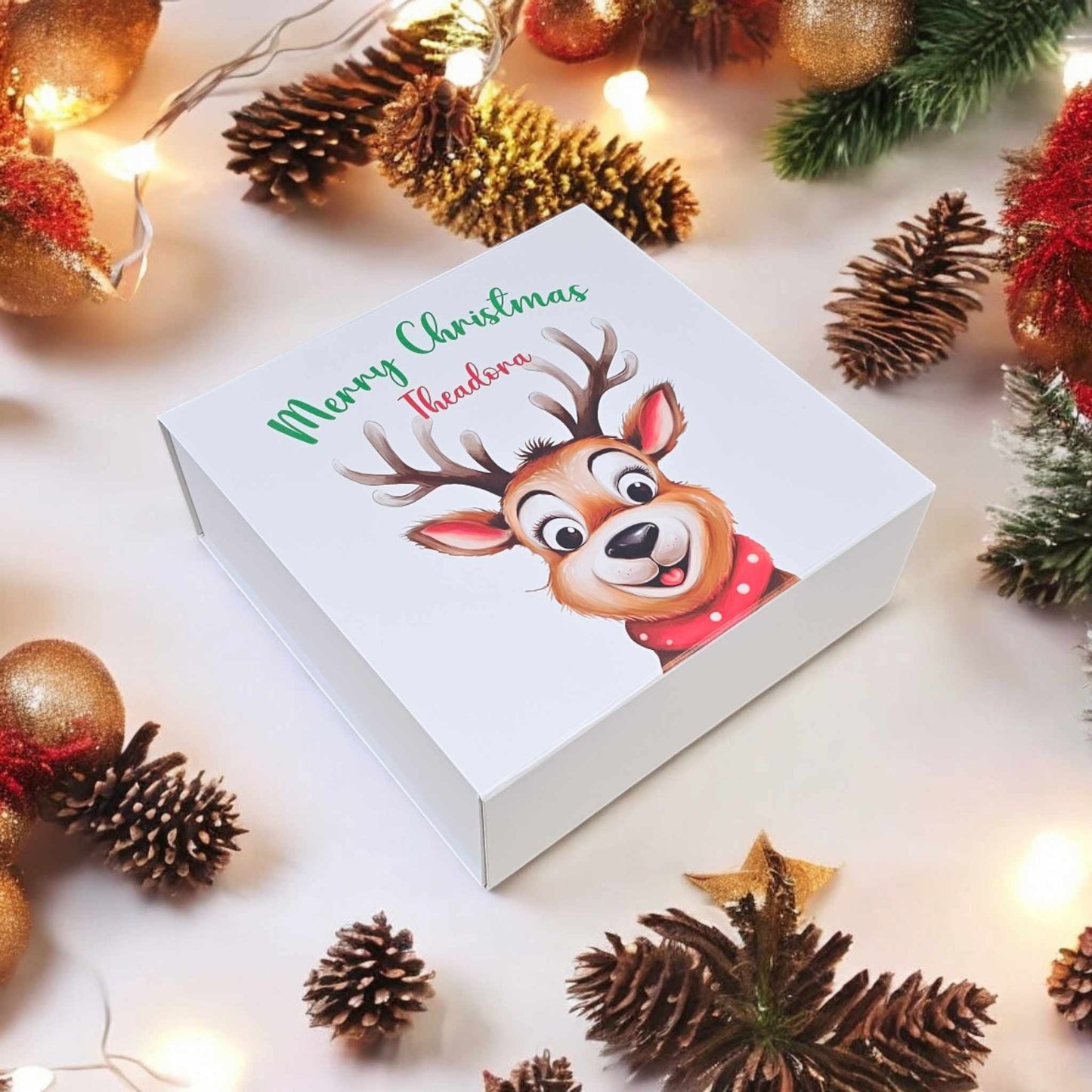 Personalised Merry Christmas Gift Box