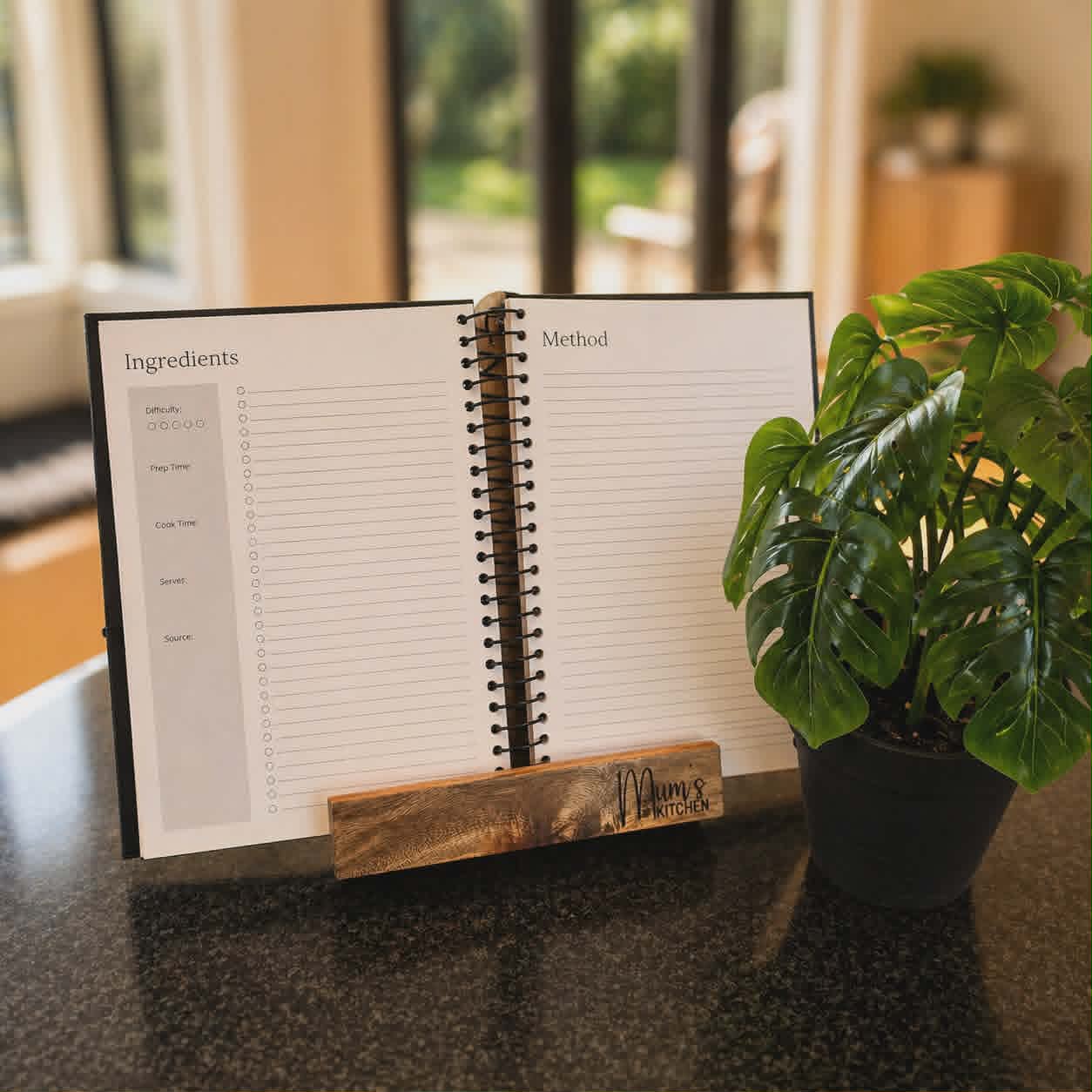 Personalised Recipe Book Holder & Recipe Journal