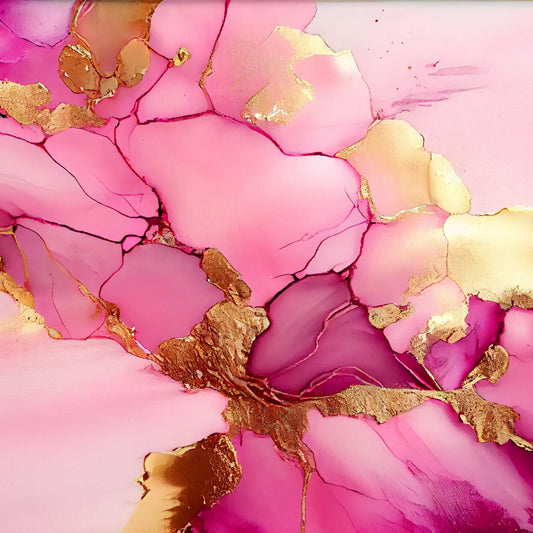Pink & Gold Agate | UV Printed Acrylic Panel | NZ Craft Supplies