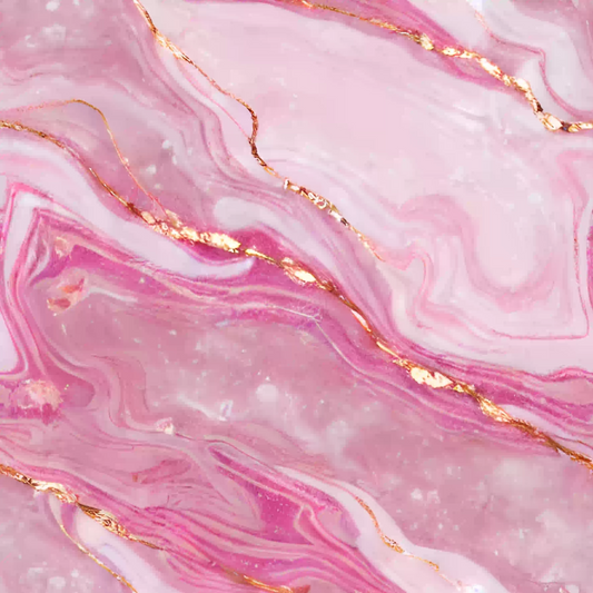 Pink & Gold Marble | UV Printed Acrylic Panel