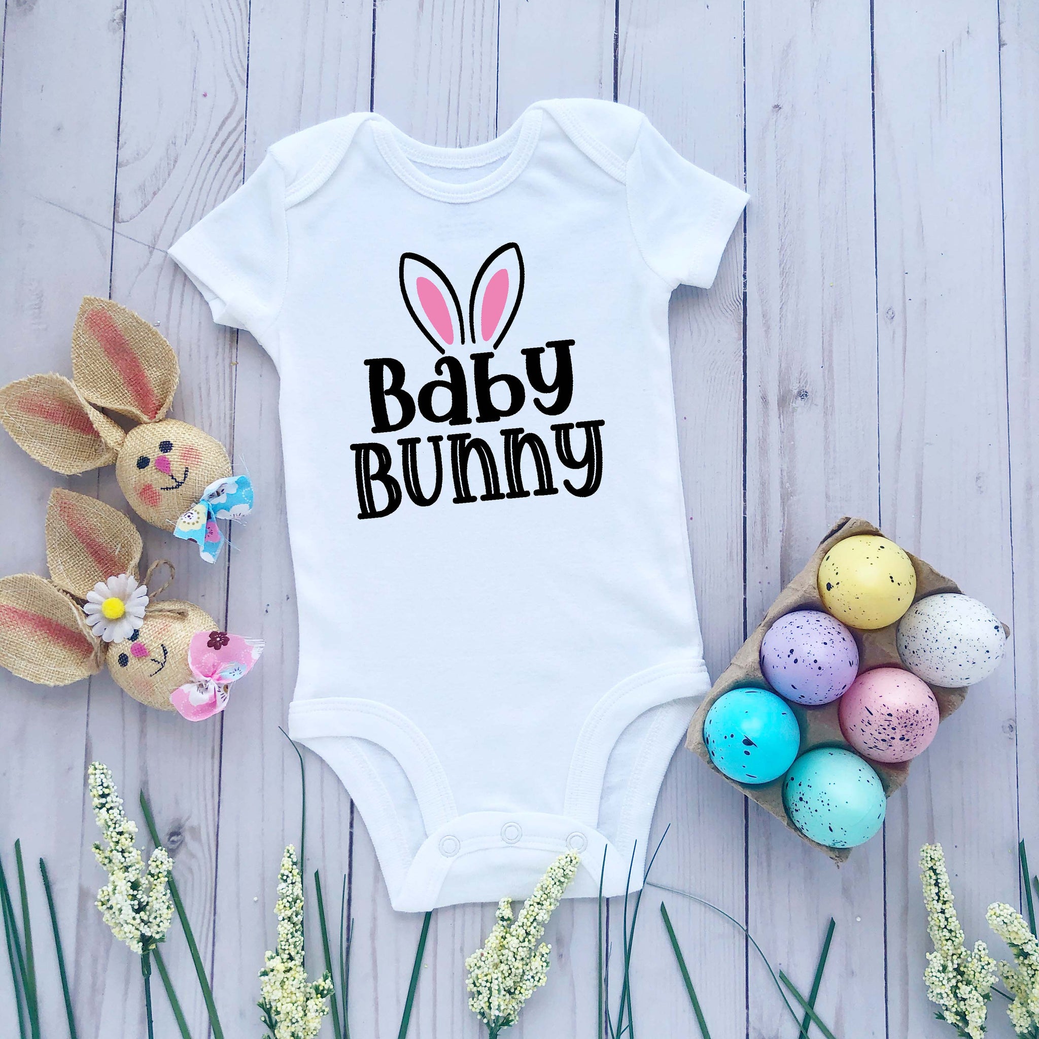 Easter bunny onesie baby store