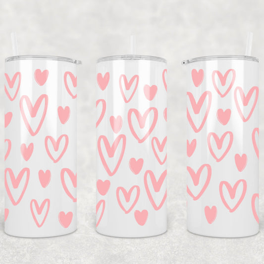 Mixed Hearts Tumbler 15oz (443mls)