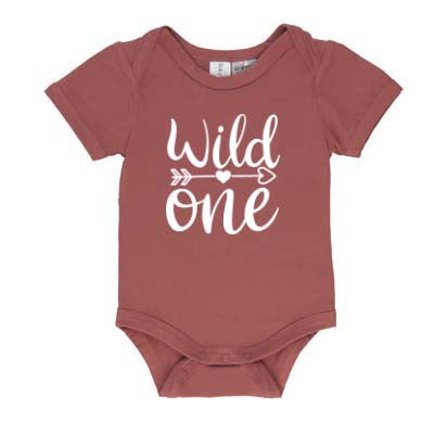 Wild One | Short Sleeve Baby Onesie